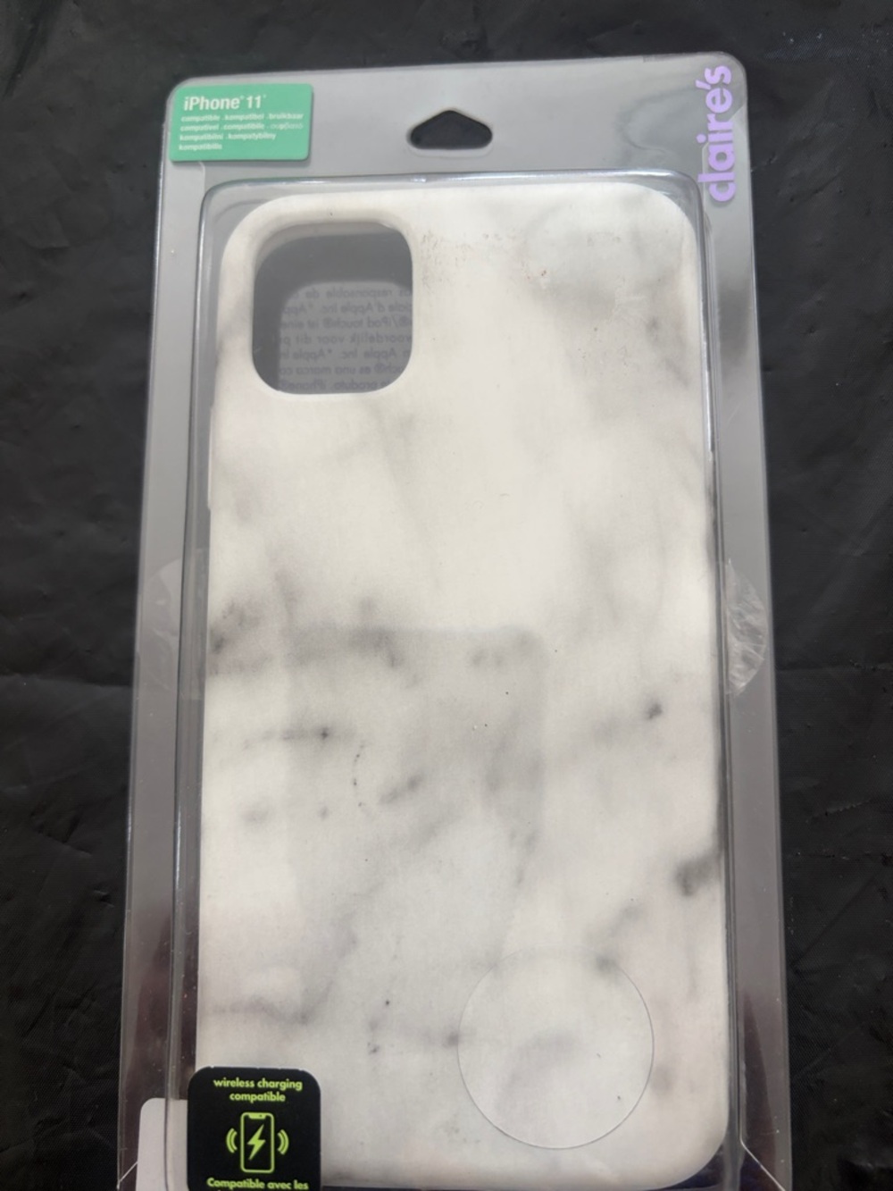 Claire's White Marble iPhone 11 Case - Sleek Protective Cover